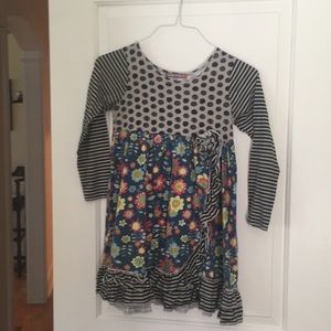 Jelly The Pug Dresses - Girl’s Jelly the Pug multi pattern dress, Size 12 Jelly The Pug Dresses - Girl’s Jelly the Pug multi pattern dress, Size 12